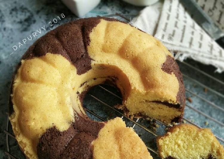 Cara Membuat Marmer Butter Cake Prramadhan Kukirainikukis Yang Nikmat