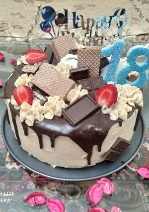 عکسی از دستور کیک چاکلت بار 🍫🍬🍭🍪🍰🍩🍱