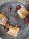 Bocaditos de carrillada crujiente en su jugo