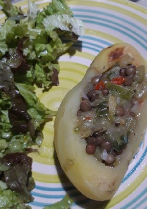 Una foto de Papa rellena🥔 (Veggie)