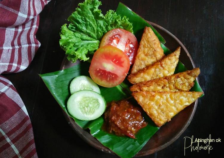 Tempe Goreng sambel TERASI maknyus