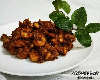 How To Making Recipe Prawns Ghee Roast Home Style