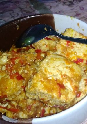 Foto resep Balado spons tahu + telur