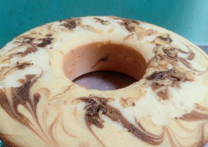 Resep Bolu Marmer Putih Telur Anti Gagal