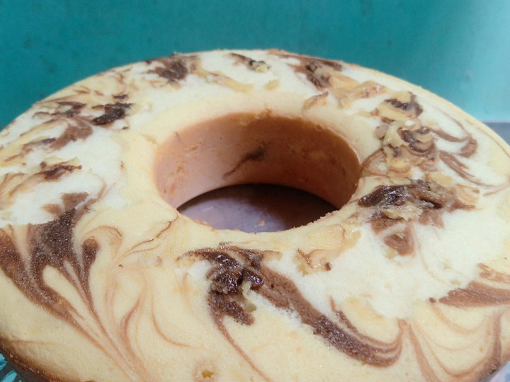 Resep Bolu Marmer Putih Telur Anti Gagal