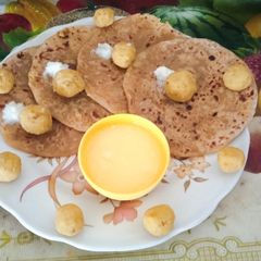 A picture of Healthy Tasty Unique Gujarati Style Puran Poli.