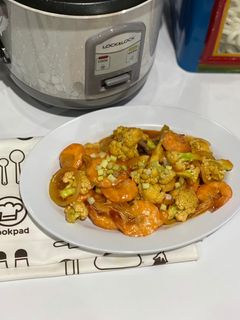 Foto resep 9. Cah Udang Bunga Kol Asam Manis Praktis