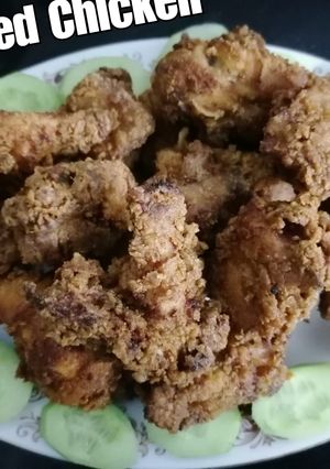 A picture of KFC fried Chicken.