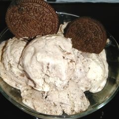 Oreo ice cream A picture of Oreo ice cream.