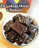 Kek Coklat Moist 6 Bahan