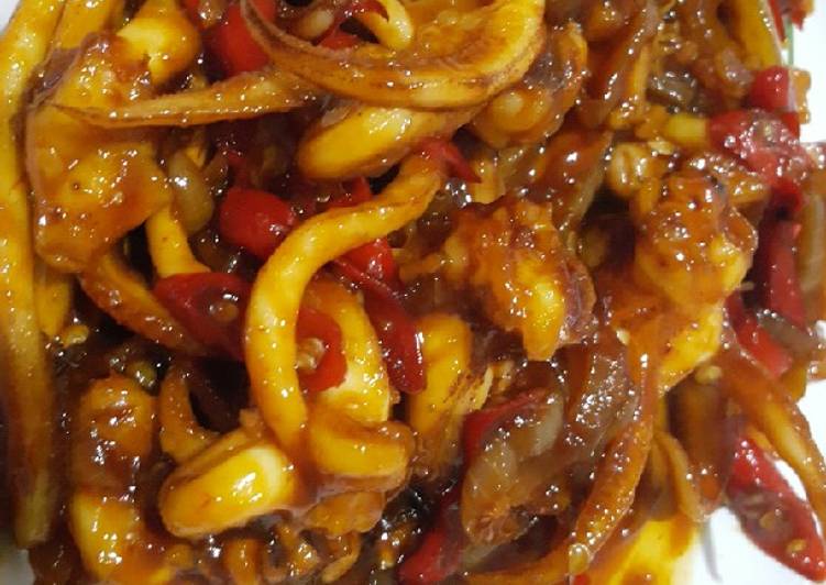 Resep Kepala cumi saus sambal, Enak Banget