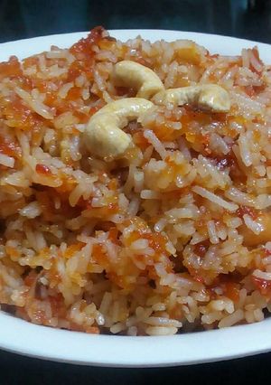 A picture of Carrot Rice.