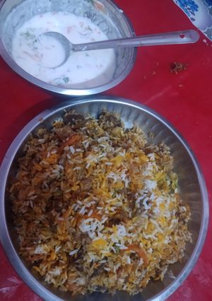 A picture of Afghani pulao #GA#.