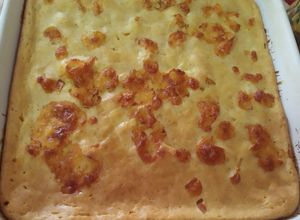 Una foto de Fainá de choclo y queso
