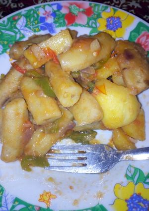 A picture of Matoke viazi.