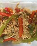 Pollo con pimientos