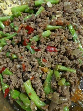 Cara Gampang Membikin Resep  Tumis buncis daging cincang yang Lezat Sekali, Bikin Ketagihan