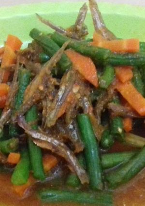 Foto resep Tumis kacang panjang ikan teri