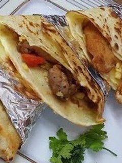 صورة لوصفة كريب بالفراخ البانيه 😋😋