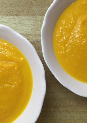 Una foto de Crema templada de zanahoria y jengibre muy light