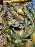 Gulai ikan lele salai(asap)