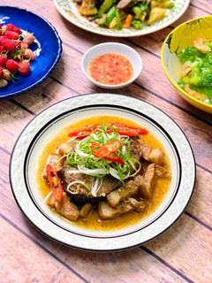 Hình của món Cá Ngừ Kho Thịt.