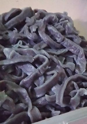 Foto resep Mie Home-Made (dengan jus Mulberry/Arbei)