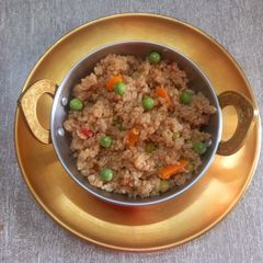 Quinoa vegetable upma A picture of Quinoa vegetable upma.