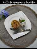Rollo de manzana y hojaldre