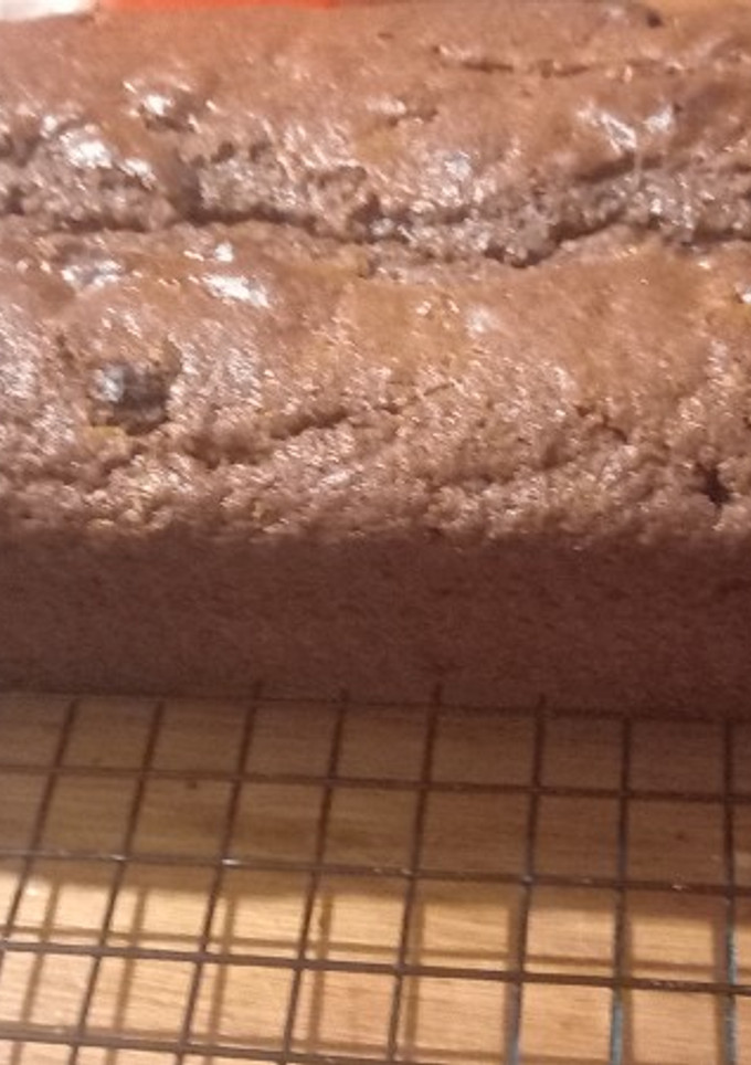 Una foto de Budín de chocolate sin huevo