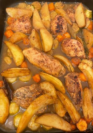 صورة لوصفة صينية الدجاج بالخضار