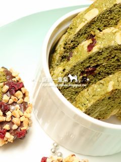 翻轉變愛心♡抹茶杏仁義式脆餅 的食譜成品照片