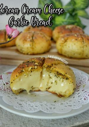 Foto resep 61. Korean Cream Cheese Garlic Bread/Roti Bawang Krim Keju Korea