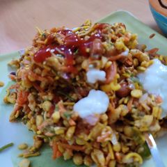 A picture of Evening snack bhelpuri all time favourite.