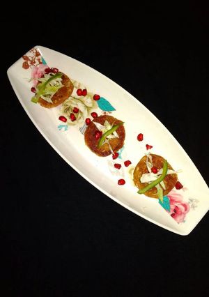 A picture of Bottle gaurd soya kabab.