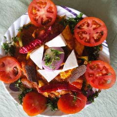 A picture of Paneer butter masala.