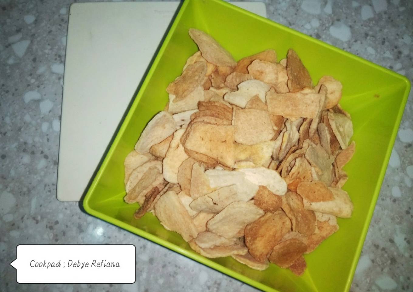 Keripik baso goreng (basreng kering) simple tapi enak