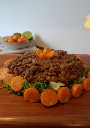 Una foto de Ensalada templada de Lentejas y Uchuvas!!!