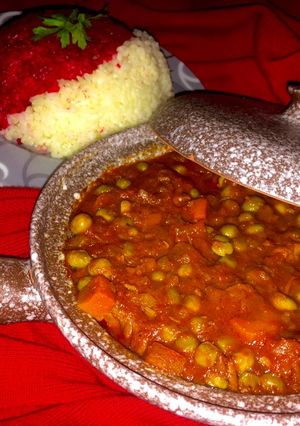 صورة لوصفة بسله بالجزر واللحمه