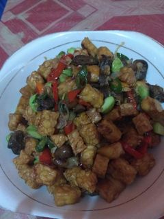 Foto resep Oseng Hati Ayam Tempe Pete