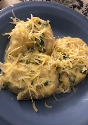 Una foto de Agnolottis de jamón y queso - ¡Súper FÁCILES! 🥠
