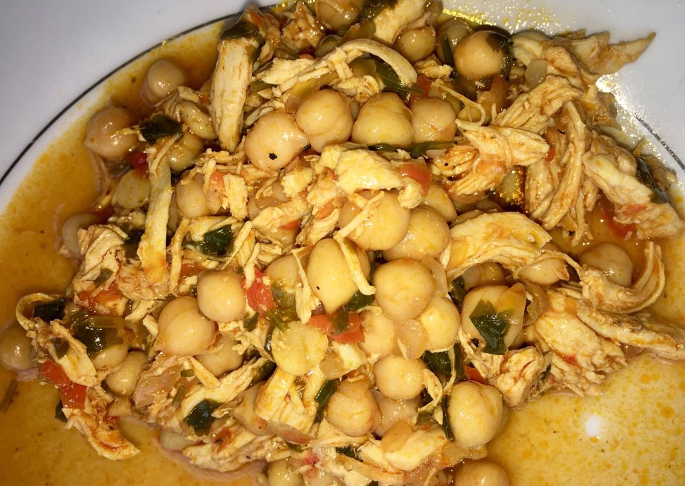 Garbanzos con pollo