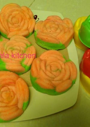 Foto resep Putu ayu pandan rose tanpa kelapa