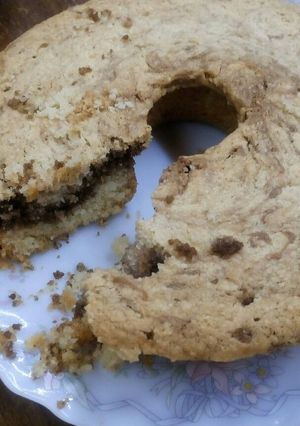 Una foto de Torta de cacao y café