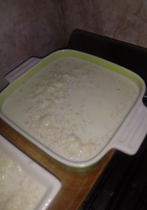 Una foto de Arroz con leche condensada