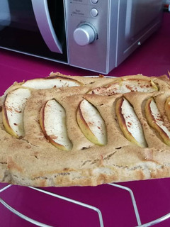 Una foto de Bizcocho de avena y manzana