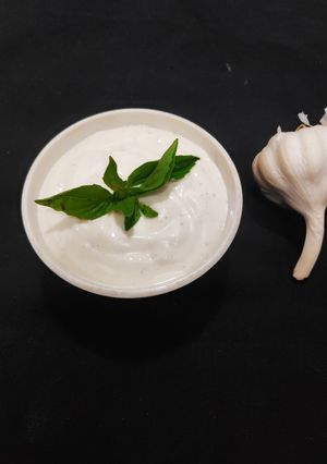 A picture of Homemade eggless mayo.