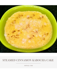 Foto resep Snack MPASI 9m: Steamed Cinnamon Kabocha Cake