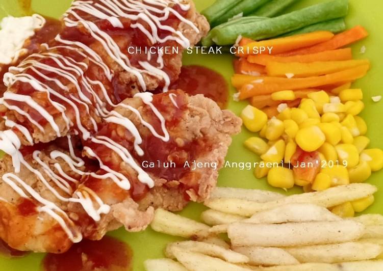 Resep Chicken Steak Crispy home made (stik ayam krispi), Menggugah Selera