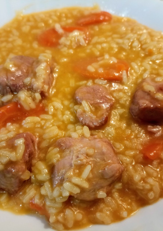Una foto de Arroz caldoso con carne en Monsieur Cuisine Connect